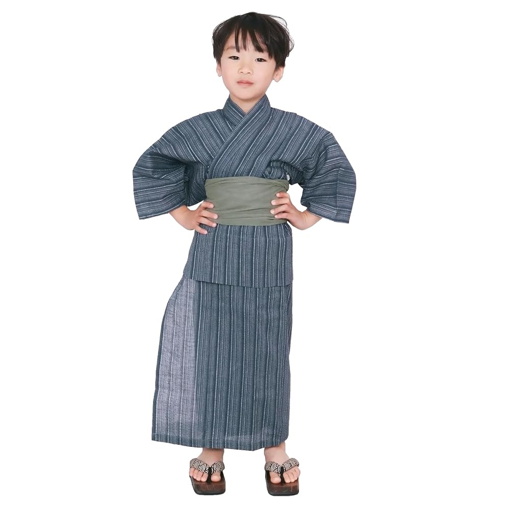 Amazon | [KYOETSU] [キョウエツ] 浴衣セット しじら 綿生地 3点